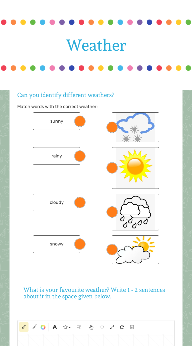 Weather Interactive Worksheet By Samina Asghar Wizerme