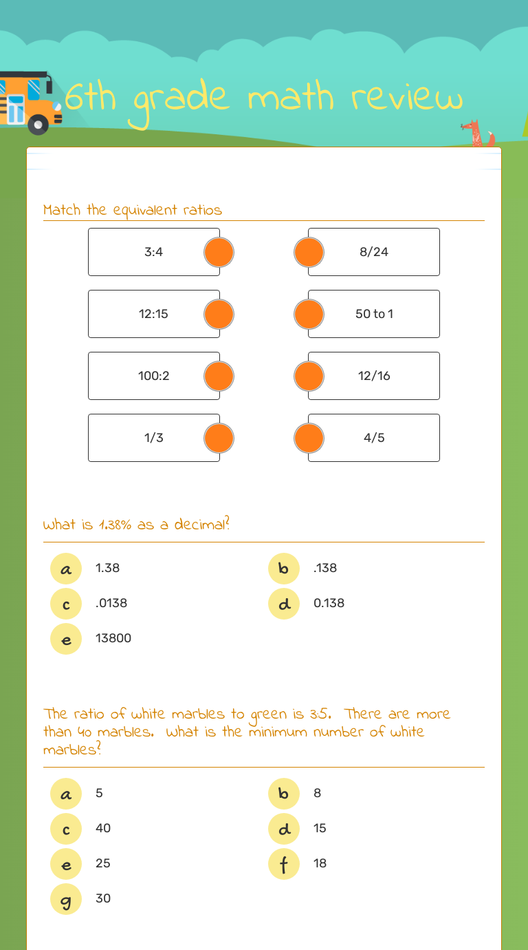 6th-grade-math-review-interactive-worksheet-wizer-me