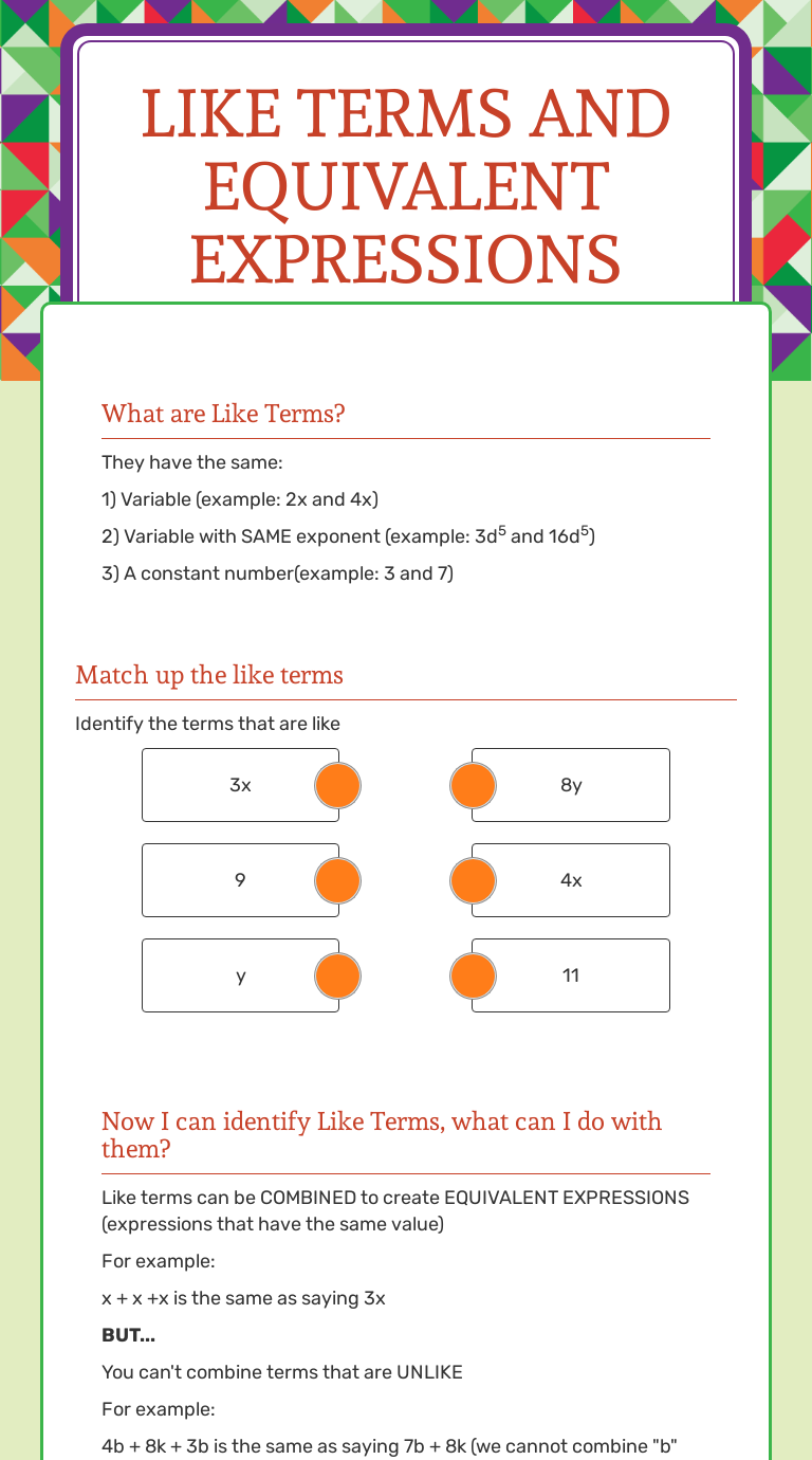 like-terms-and-equivalent-expressions-interactive-worksheet-by-julia