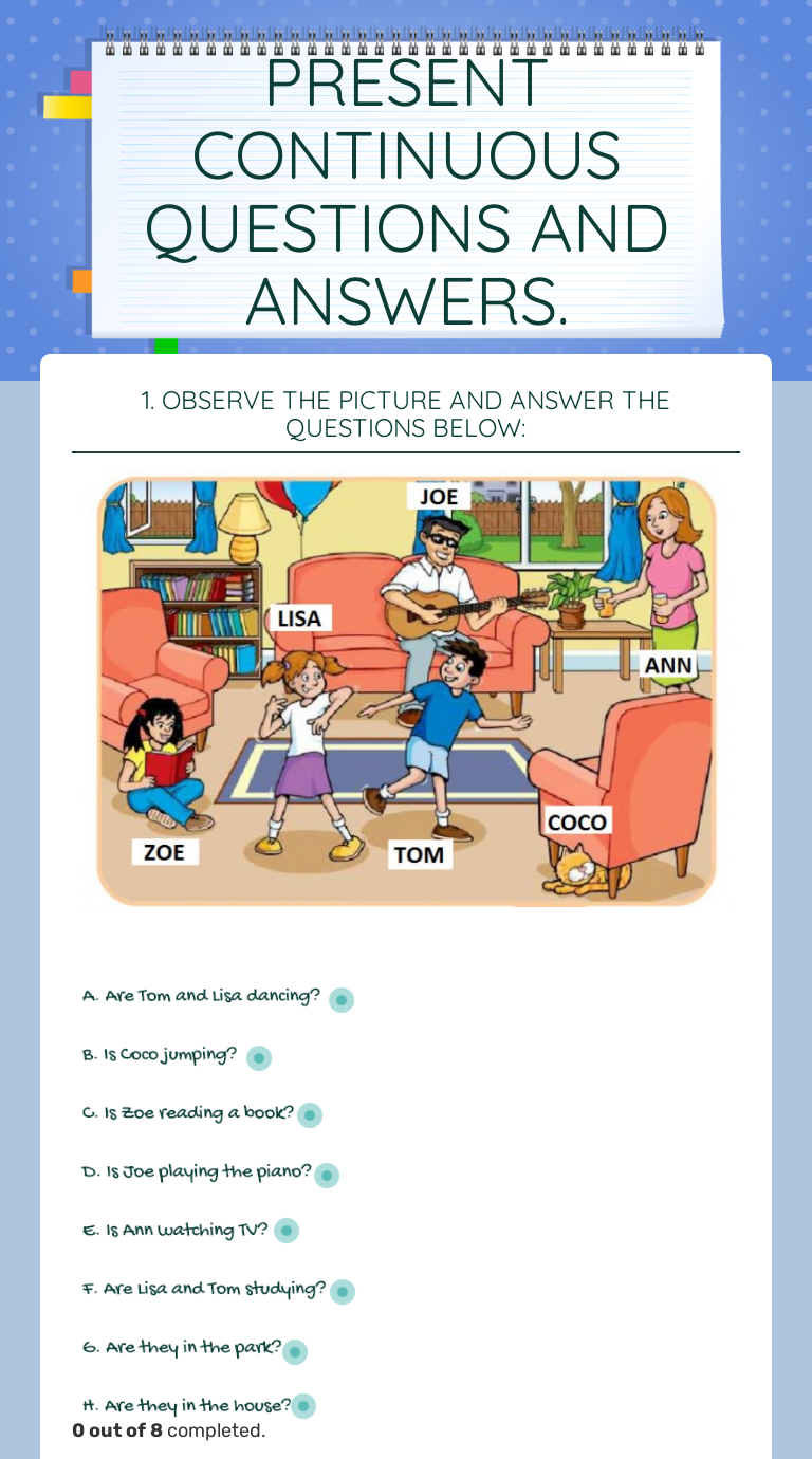 Coco - family interactive worksheet