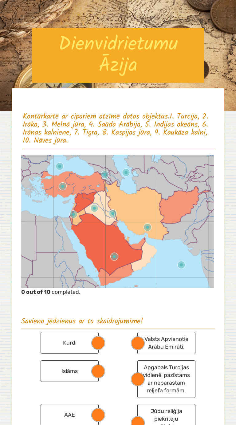 Dienvidrietumu Azija Interactive Worksheet By Ivita Akmentina Wizer Me