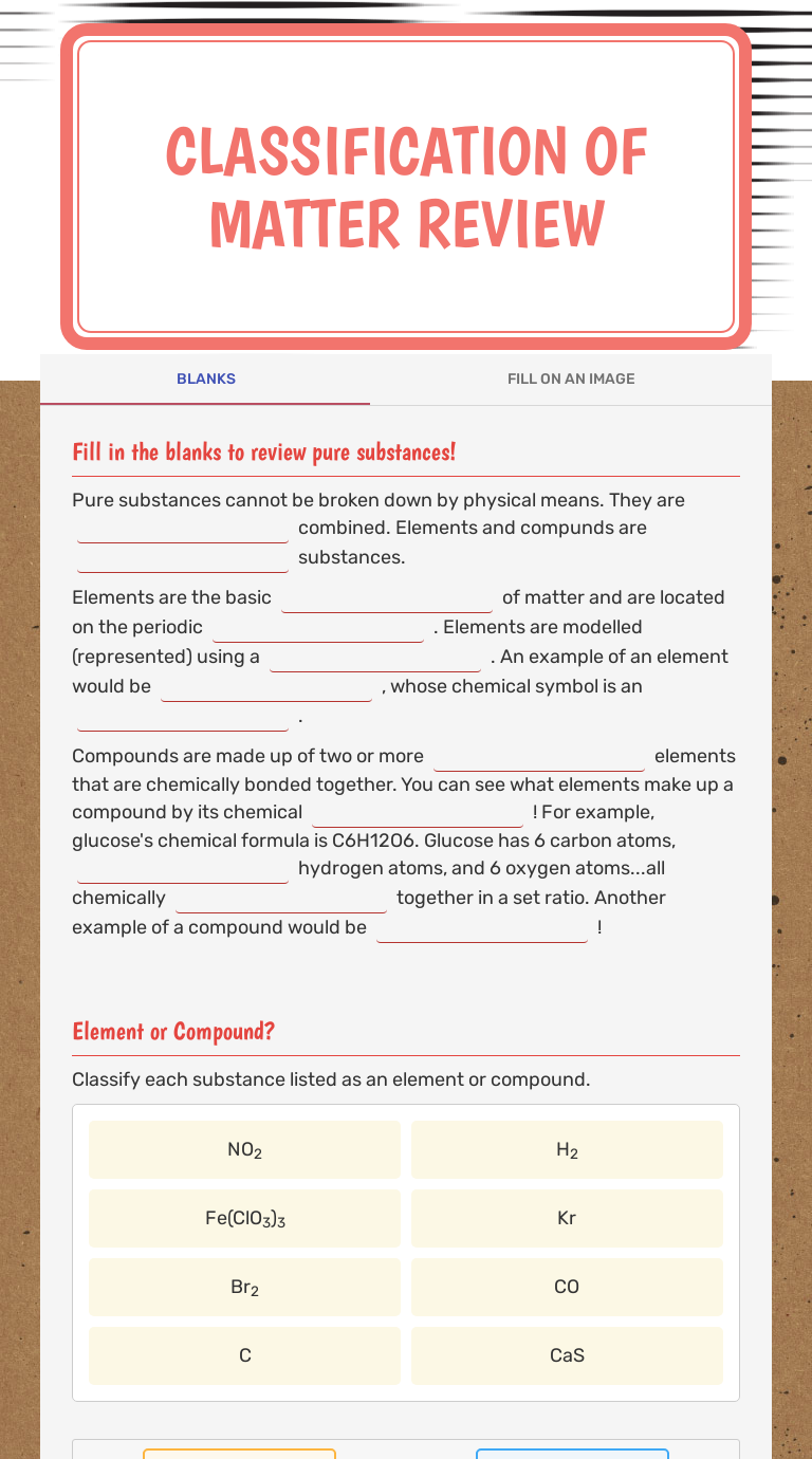 States Of Matter Review Worksheet Answer Key