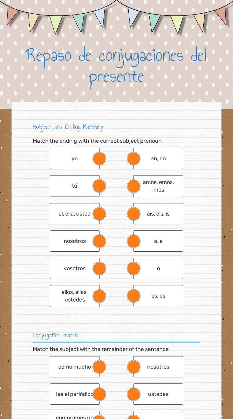 El Presente Worksheet Answers