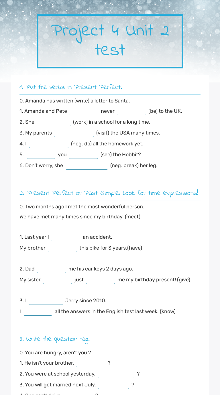 Project 4 unit 2 test interactive worksheet by ivana soka wizer me