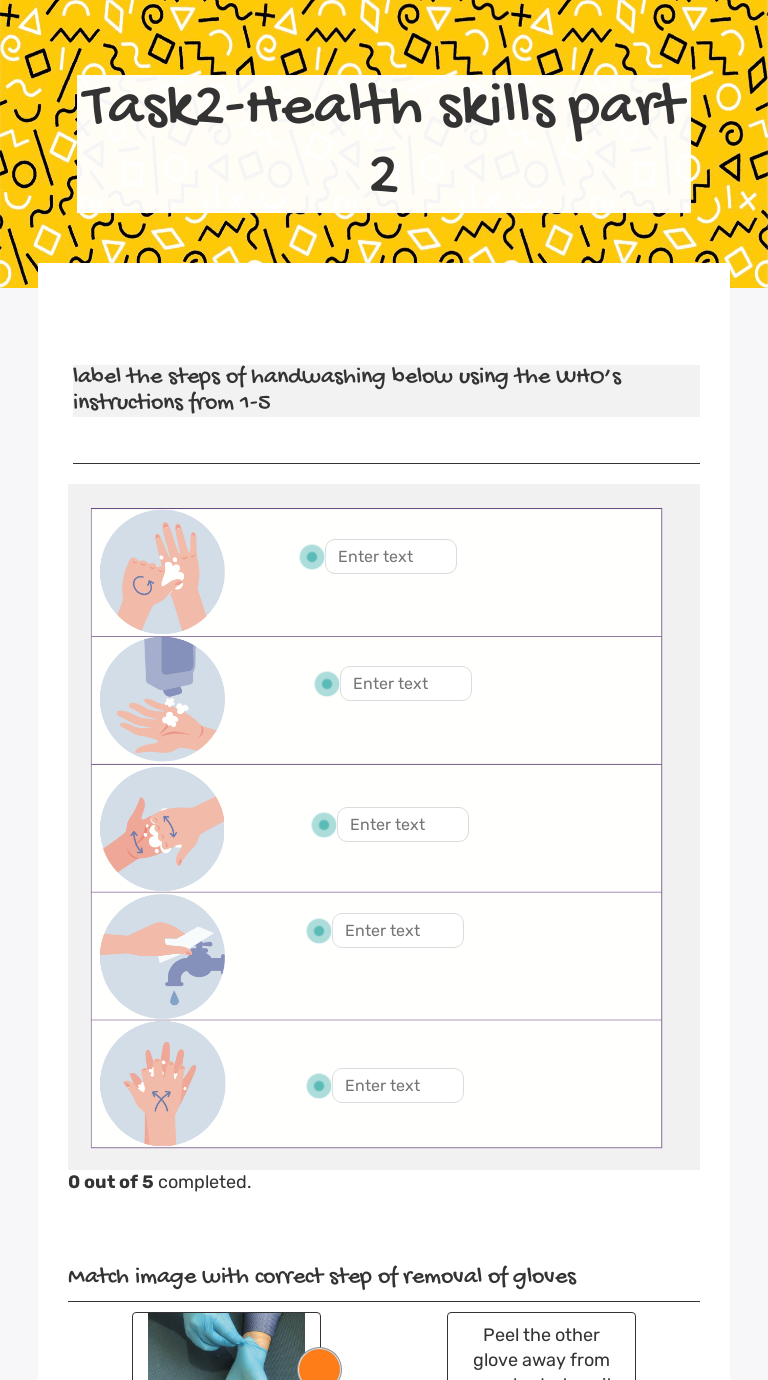 Task2-Health skills part 2 worksheet preview
