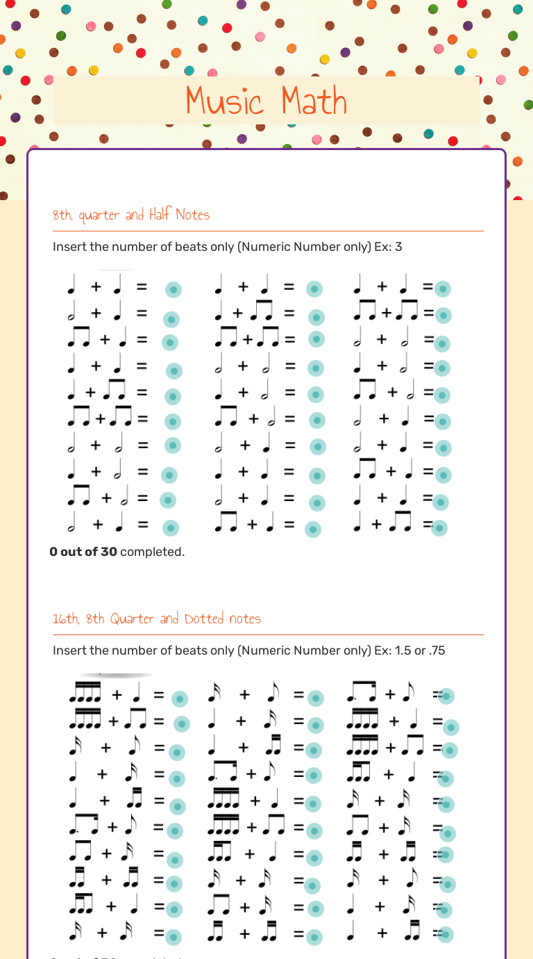 music for math homework