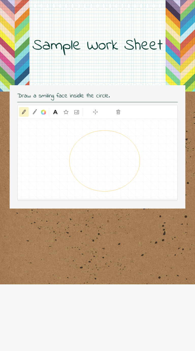 Sample Work Sheet worksheet preview image