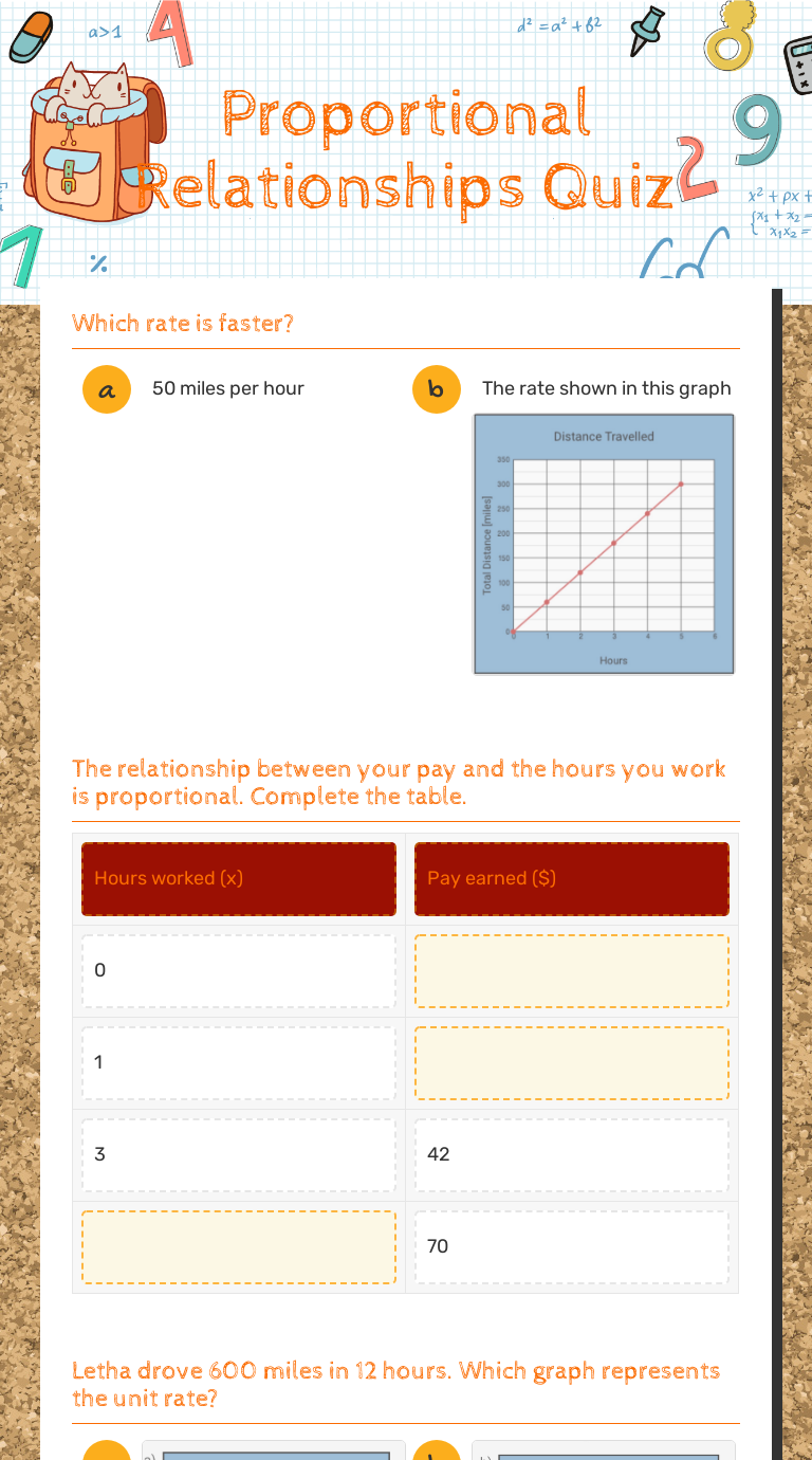 Fun Facts About Proportional Relationships