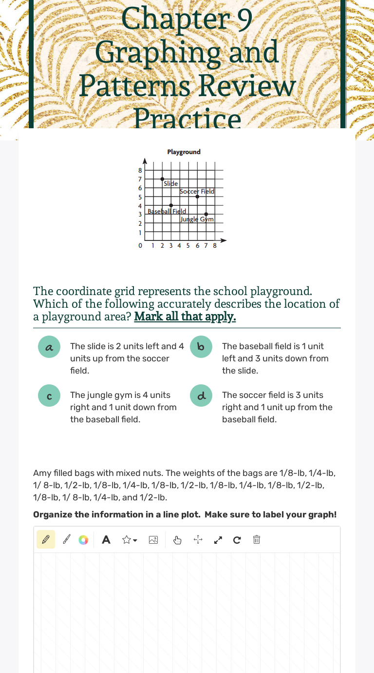 my homework lesson 9 graph patterns answer key