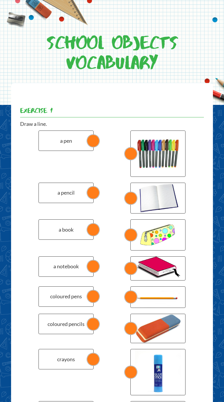 school objects vocabulary | Interactive Worksheet by Ana Paula Pinto ...