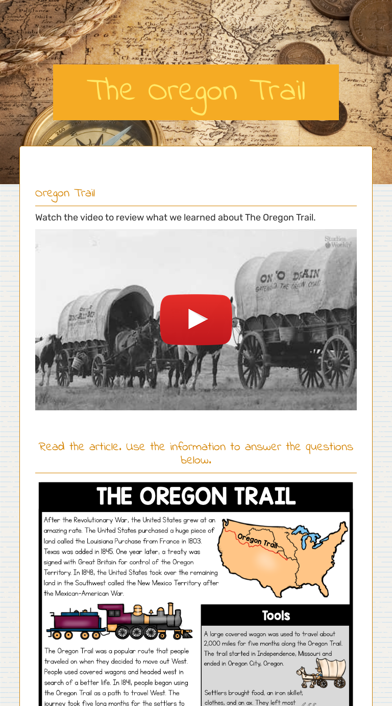 the-oregon-trail-interactive-worksheet-by-lois-sparks-wizer-me