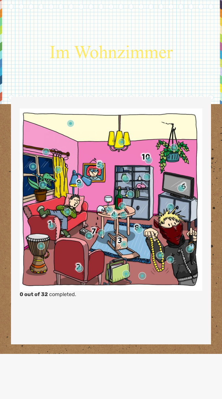 Im Wohnzimmer worksheet preview image