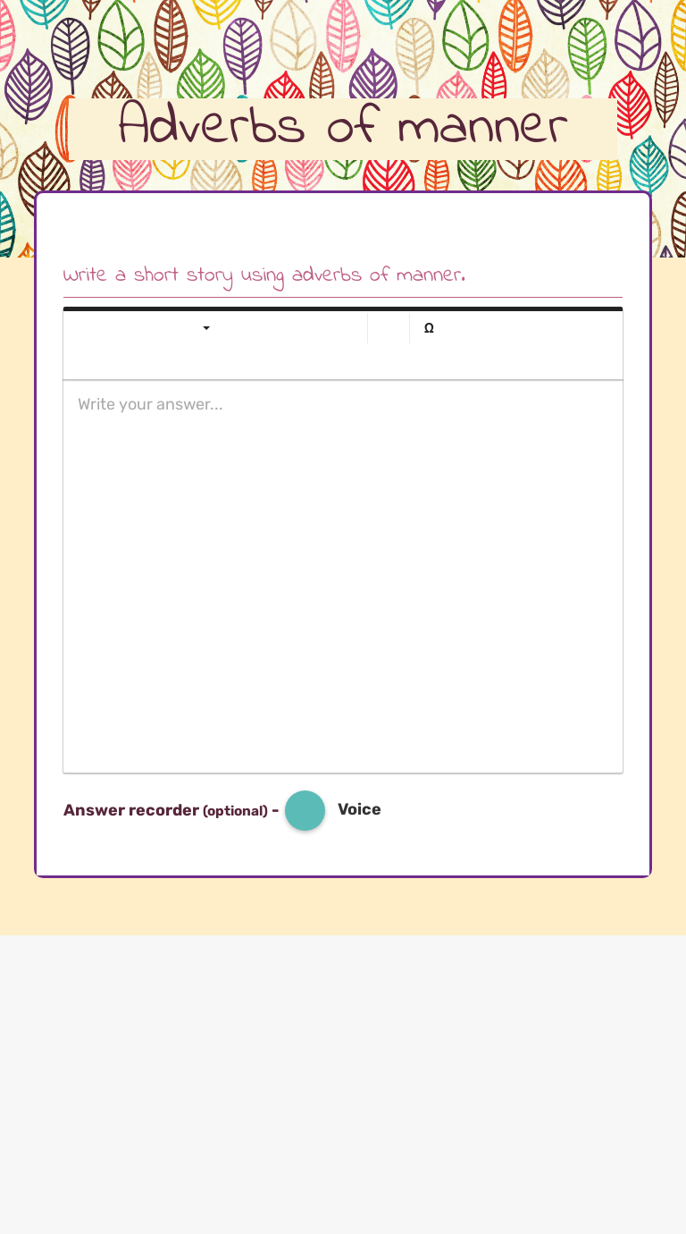 Adverbs of manner worksheet preview