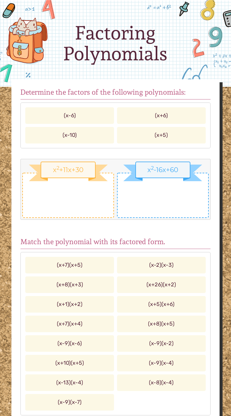 factoring-of-polynomials-worksheet