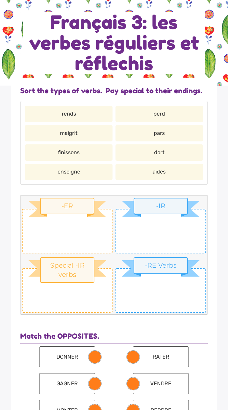 fran-ais-3-les-verbes-r-guliers-et-r-flechis-interactive-worksheet-by-christina-salois-wizer-me