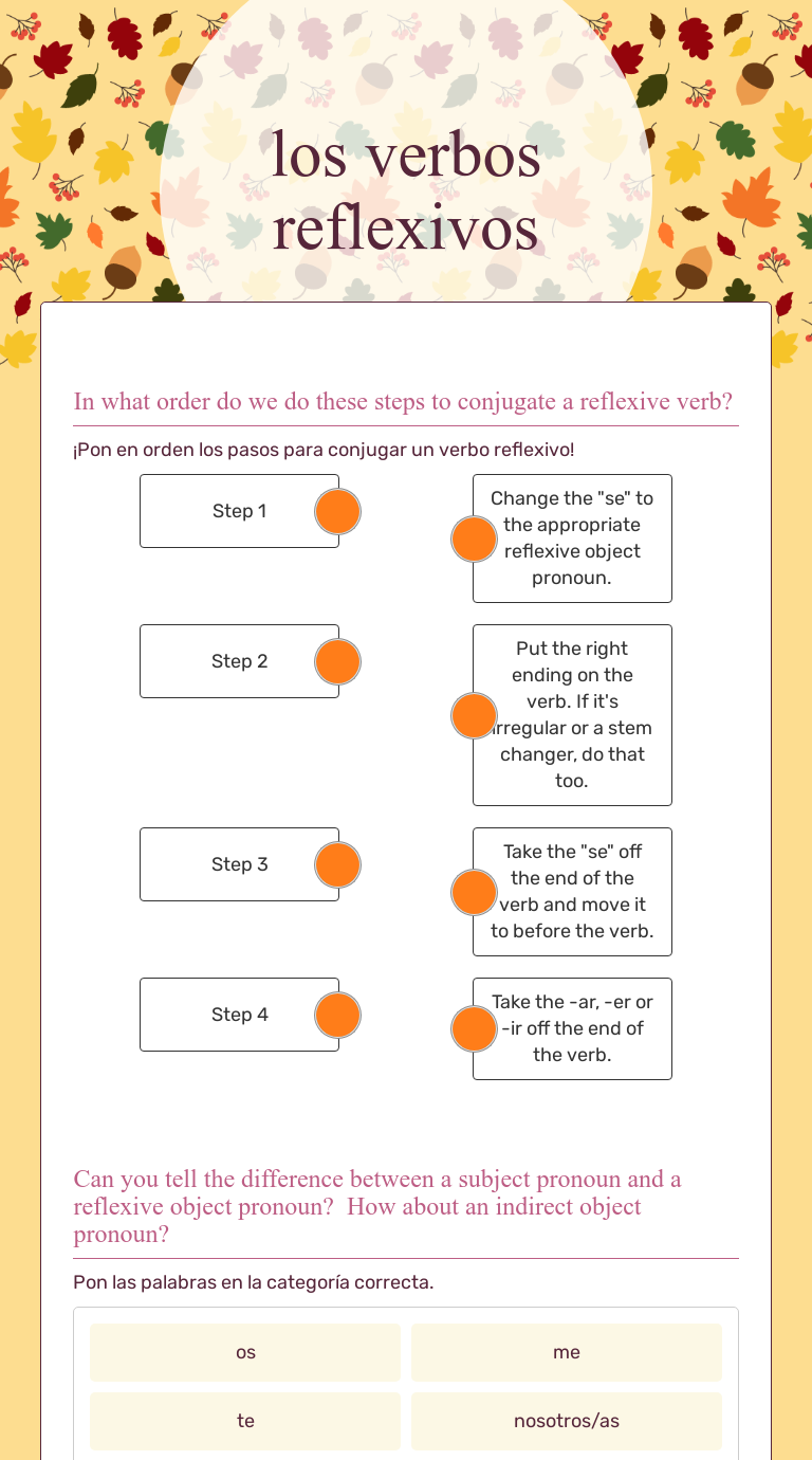 Practica De Verbos Reflexivos Answer Key : Verbos Reflexivos Regulares ...