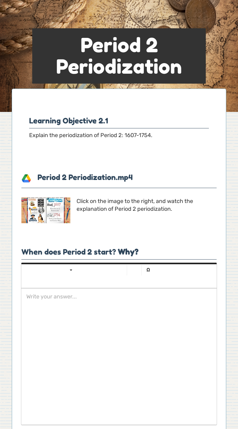 Period 2 Periodization worksheet preview image