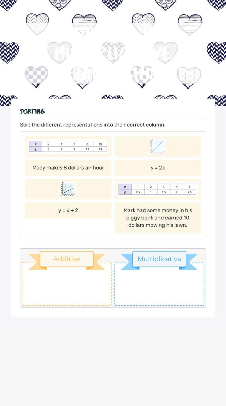  Additive Vs Multiplicative Relationships Interactive Worksheet By Laportia Lang Wizer me