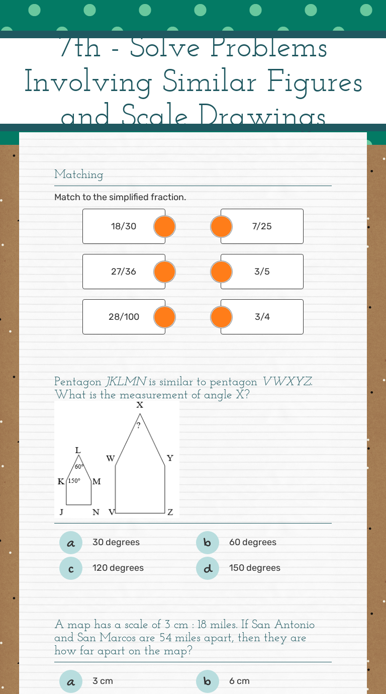 Easy Teacher Worksheets Scale Drawings Worksheet 1 Answer Key