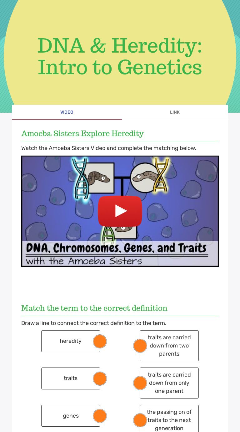 DNA & Heredity: Intro To Genetics | Interactive Worksheet By Michelle ...