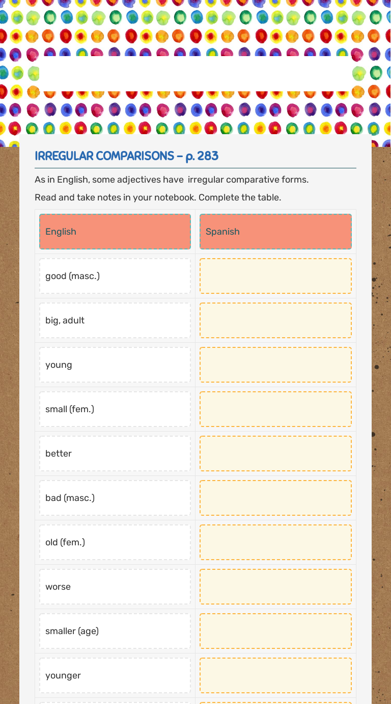 comparaciones-interactive-worksheet-by-karen-swinford-wizer-me