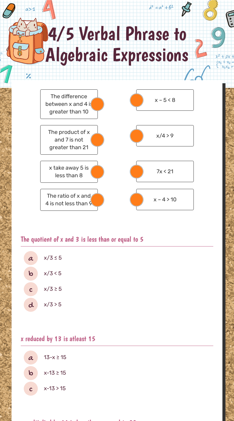 4-5-verbal-phrase-to-algebraic-expressions-interactive-worksheet-by-jade-jackson-wizer-me