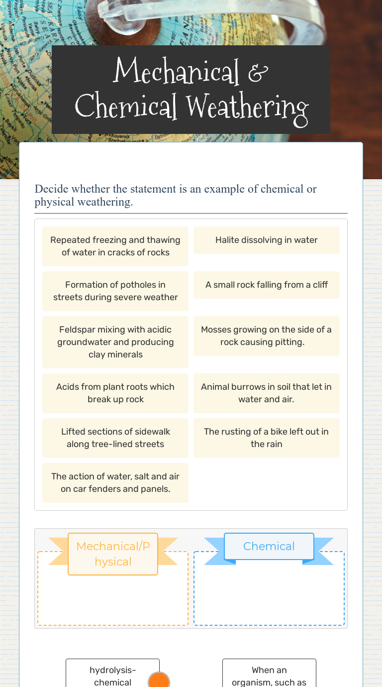 mechanical-chemical-weathering-interactive-worksheet-by-clair