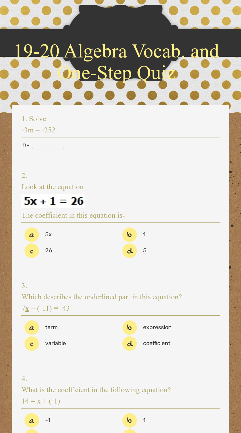 19-20-algebra-vocab-and-one-step-quiz-interactive-worksheet-by