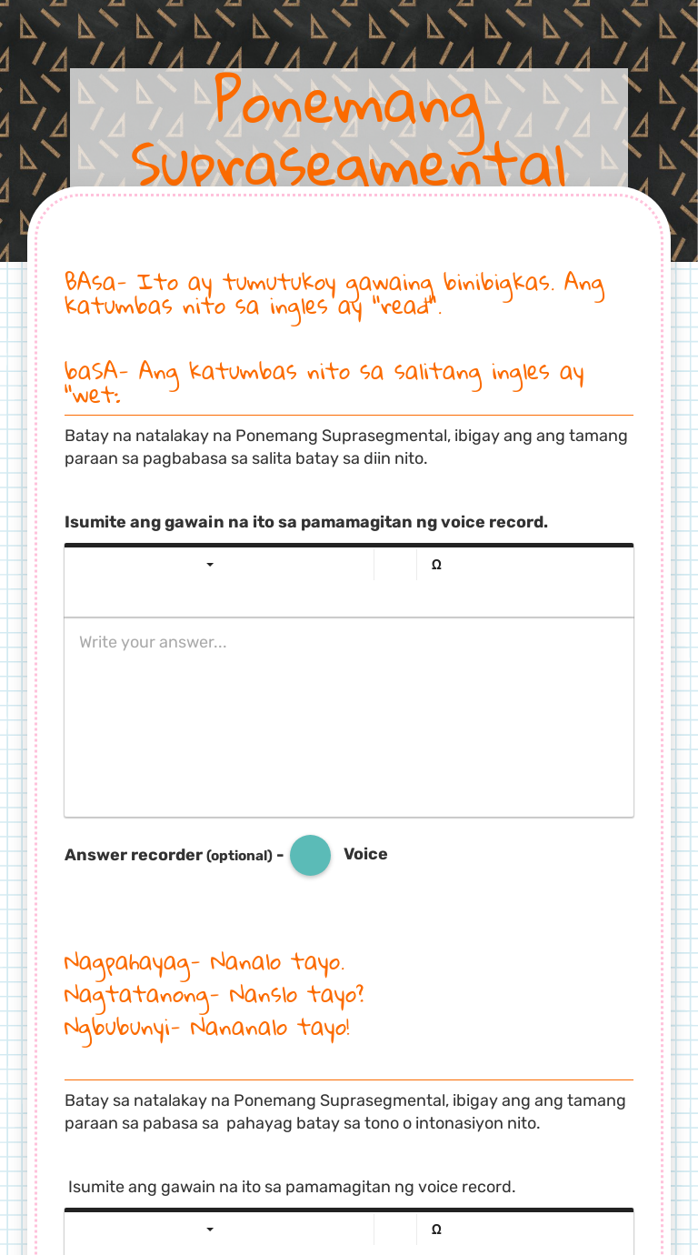 ponemang suprasegmental interactive worksheet by leah angelic bilbar wizer me