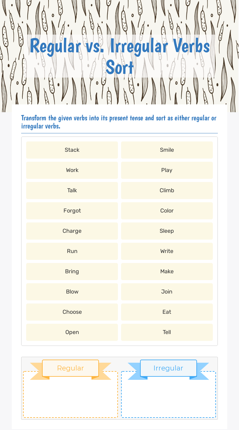 regular-vs-irregular-verbs-sort-interactive-worksheet-by-laureen