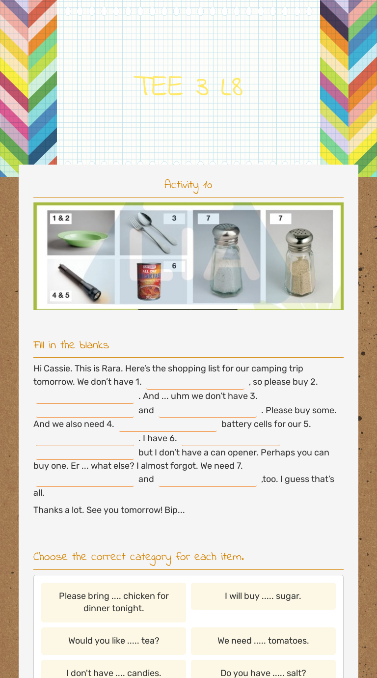 TEE 3 L8 worksheet preview