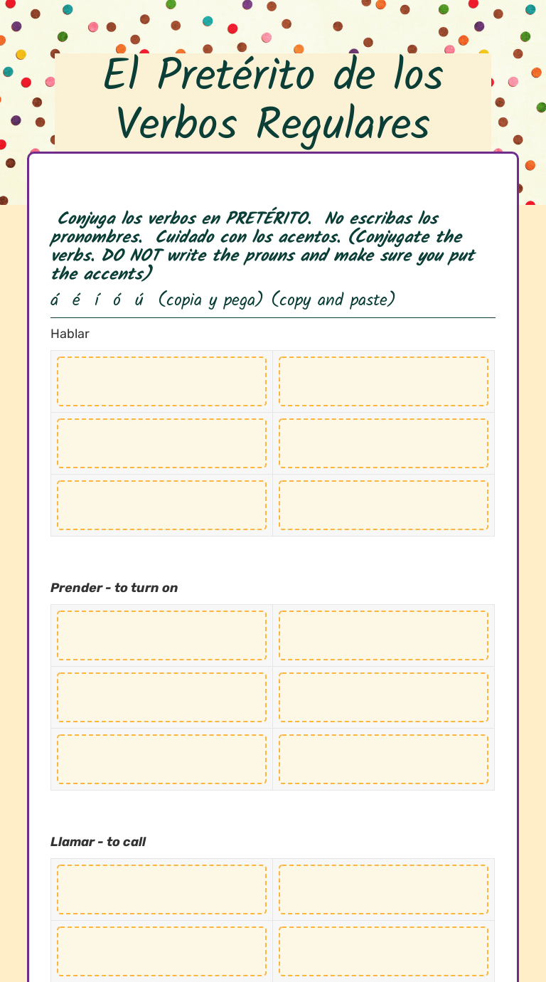 el-pret-rito-de-los-verbos-regulares-interactive-worksheet-by-claudia