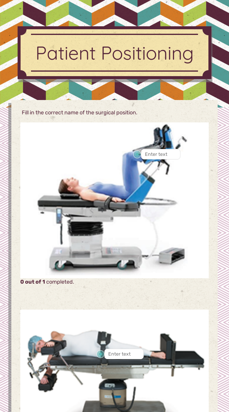 Patient Positioning worksheet preview image