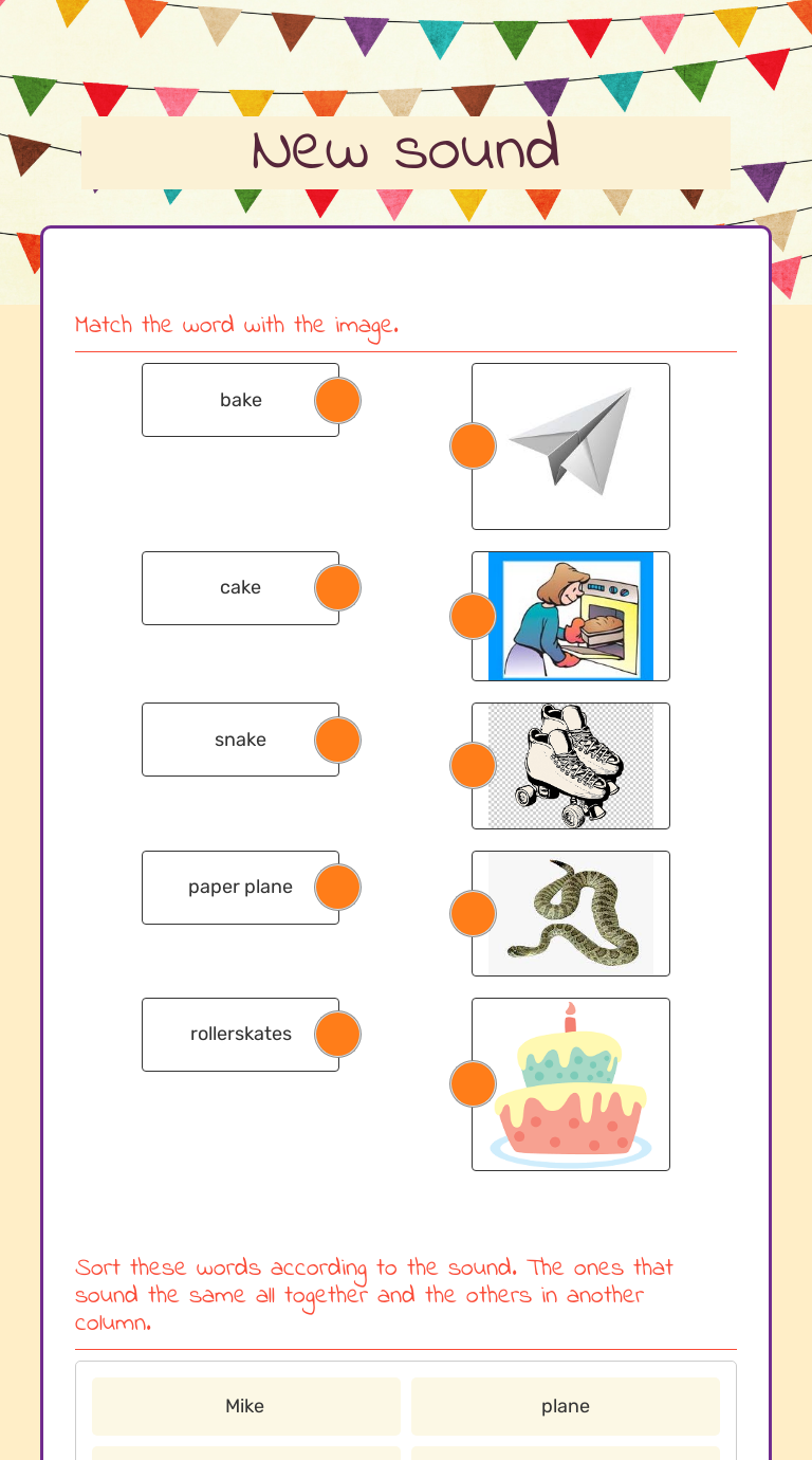 New sound worksheet preview image