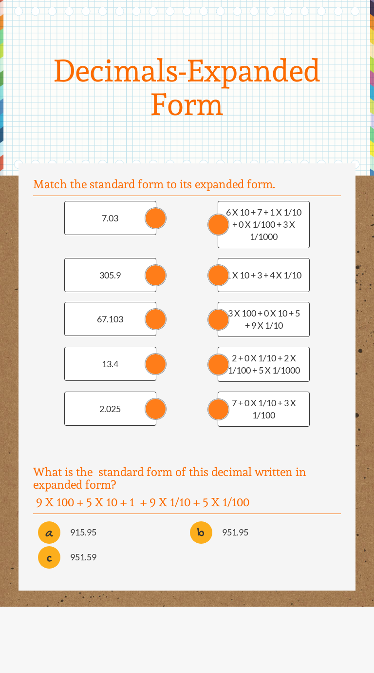 decimals expanded form interactive worksheet by lisa mims wizerme