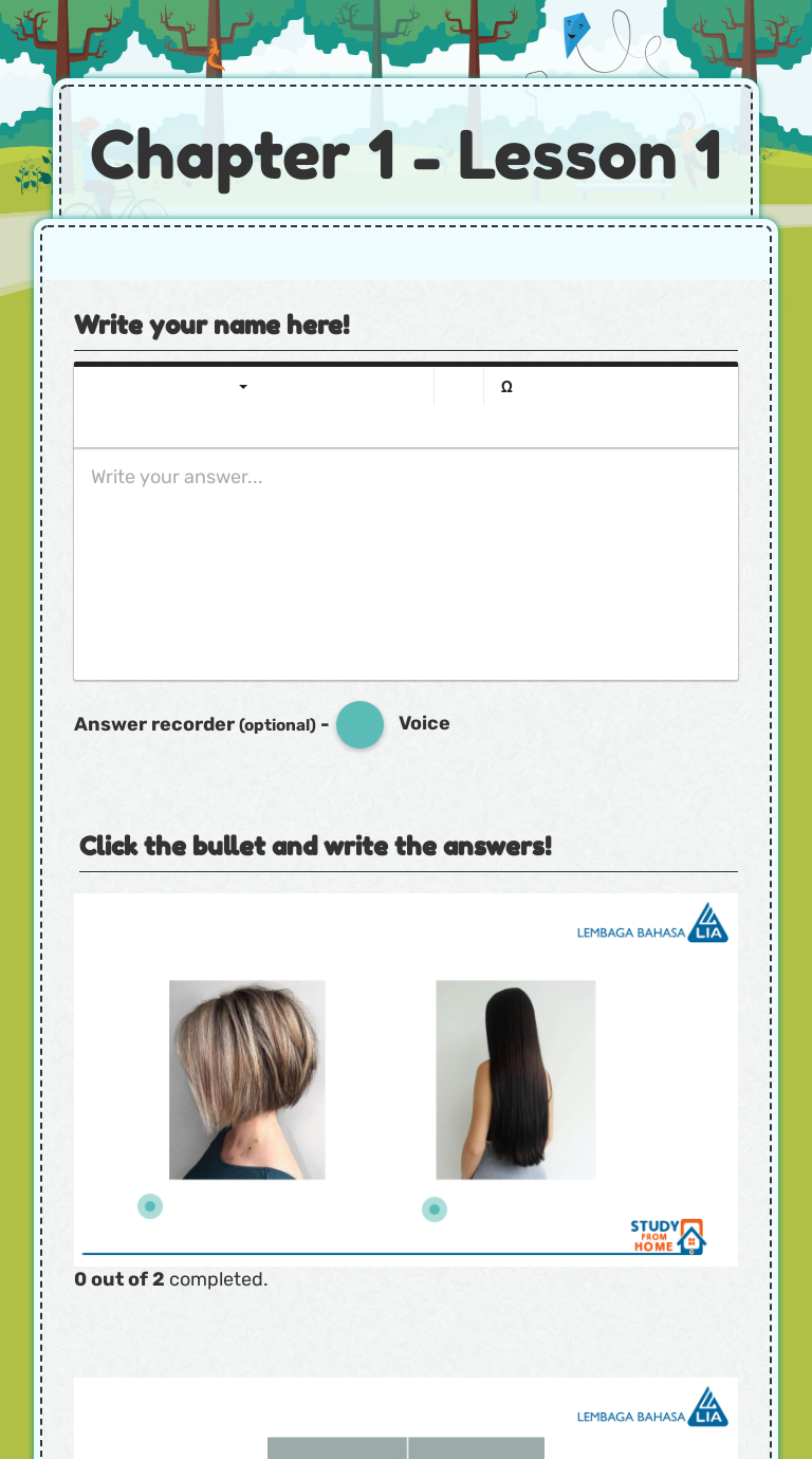 Chapter 1 - Lesson 1 worksheet preview image