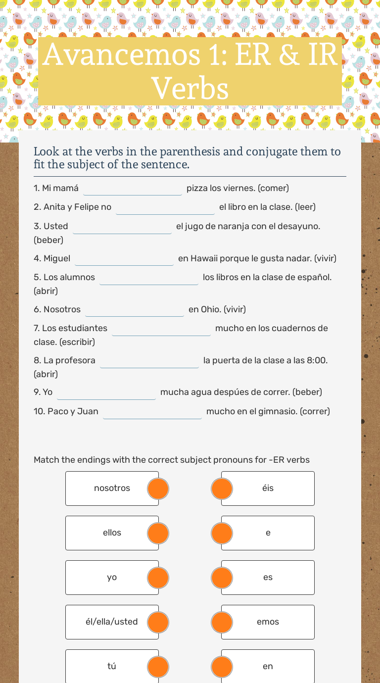 avancemos-1-er-ir-verbs-interactive-worksheet-by-sarah-matos-wizer-me