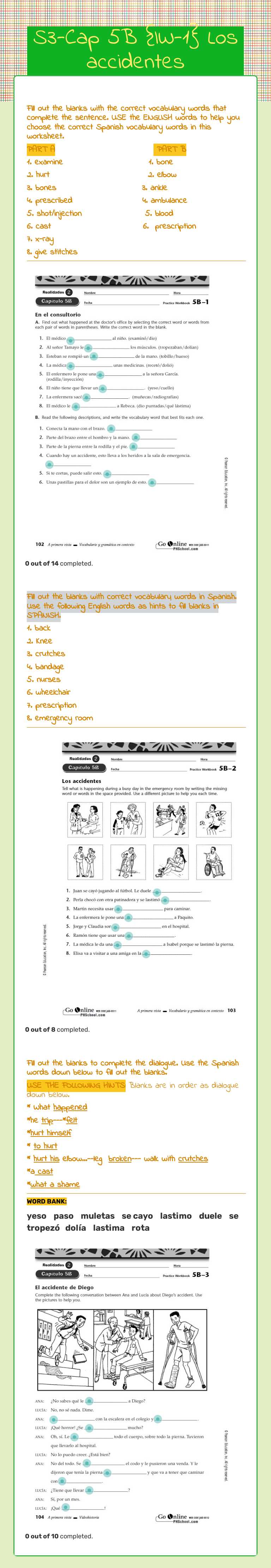 S3-Cap 5B {IW-1} Los accidentes worksheet preview image