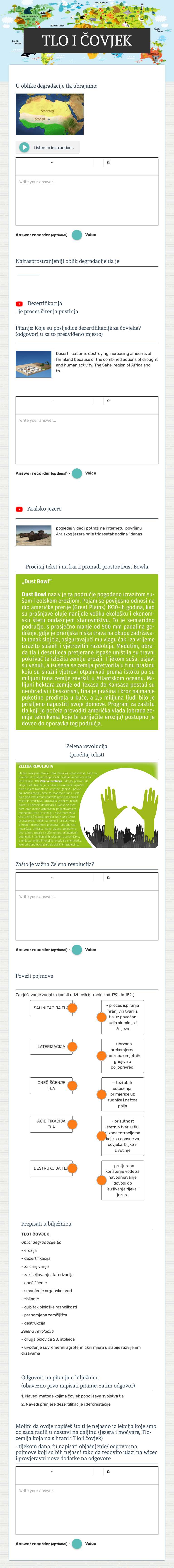 TLO I ČOVJEK worksheet preview image