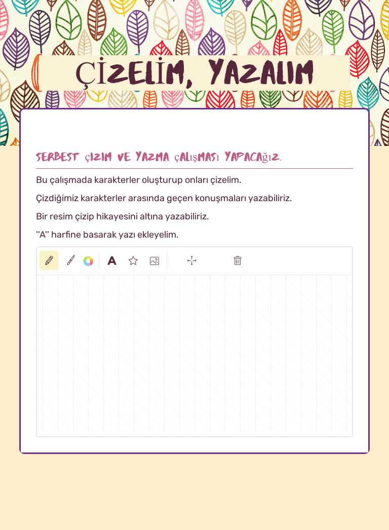 ÇİZELİM, YAZALIM worksheet preview image