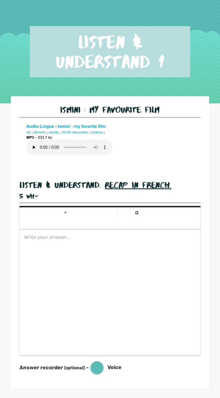 Listen & understand 1 Grade 9 worksheet preview