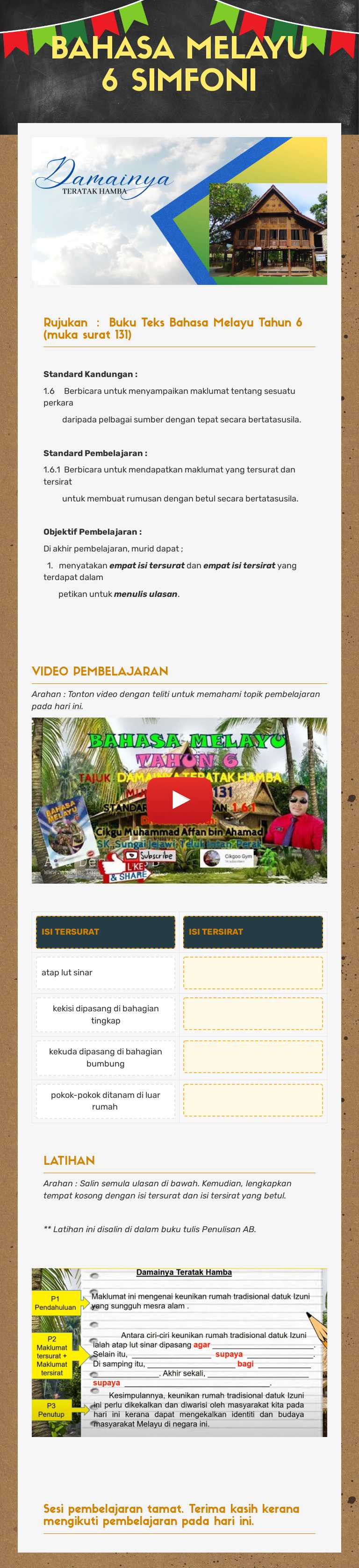 BAHASA MELAYU    
   6 SIMFONI worksheet preview image