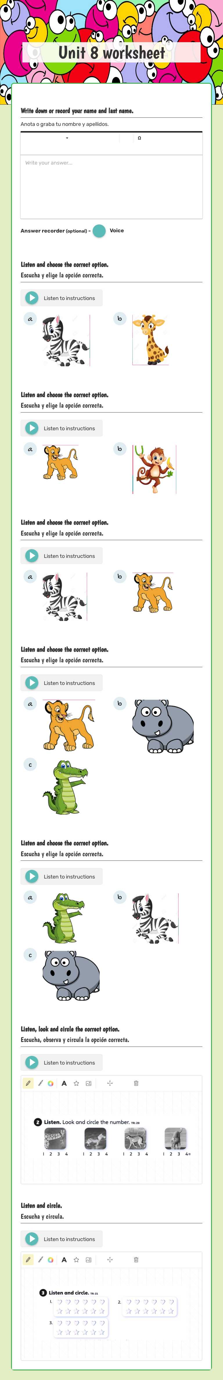 Unit 8 worksheet worksheet preview