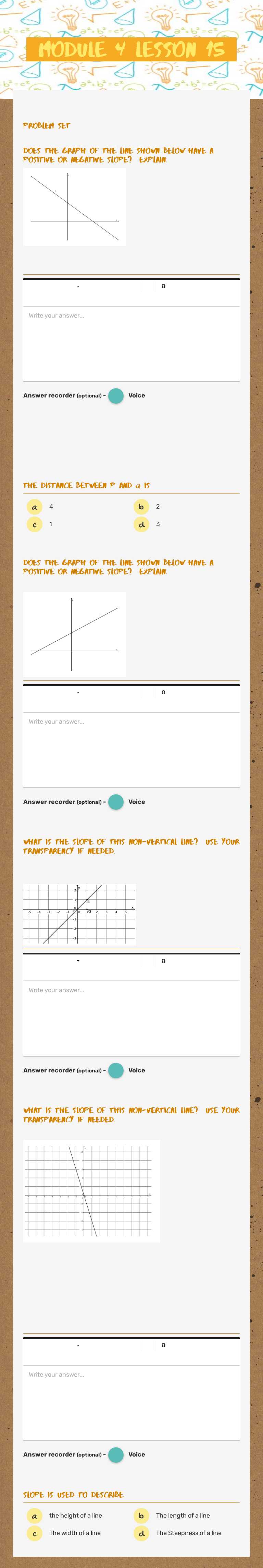 module 4 lesson 15 Grade 8 worksheet preview