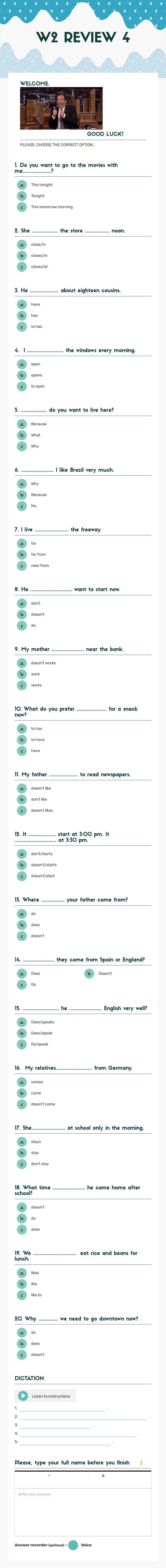W2 REVIEW 4 worksheet preview image