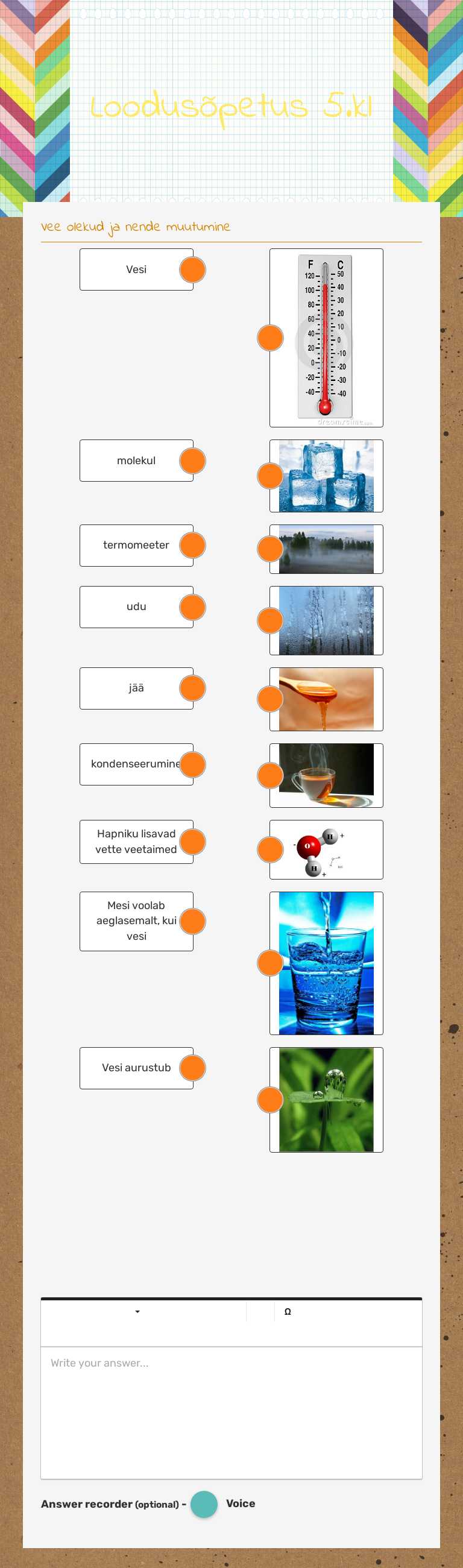 Loodusõpetus 5.kl worksheet preview image
