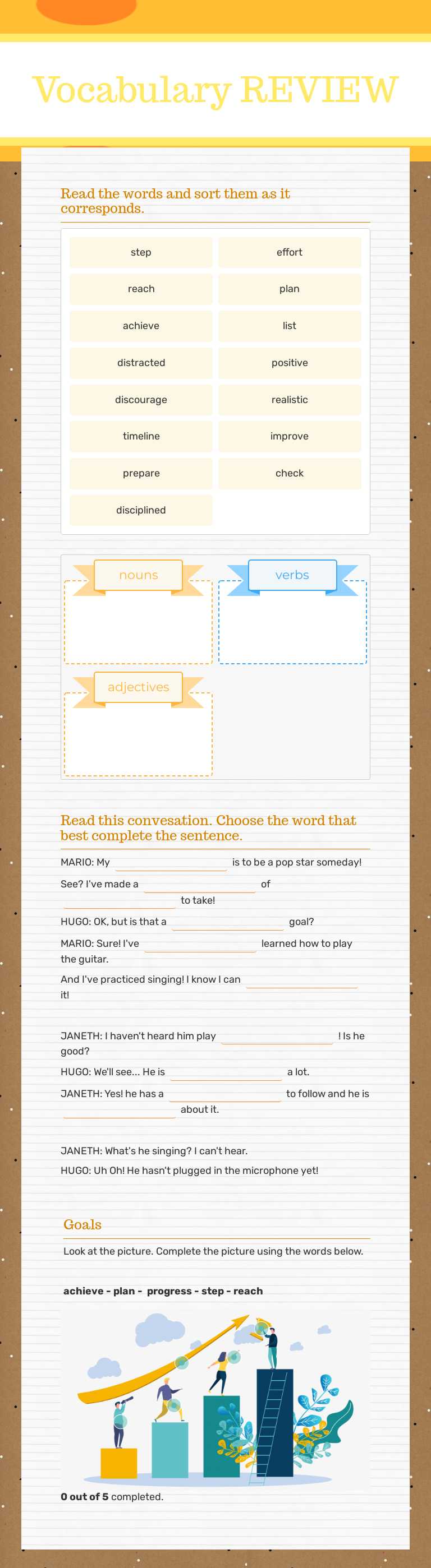 Vocabulary 
REVIEW worksheet preview image