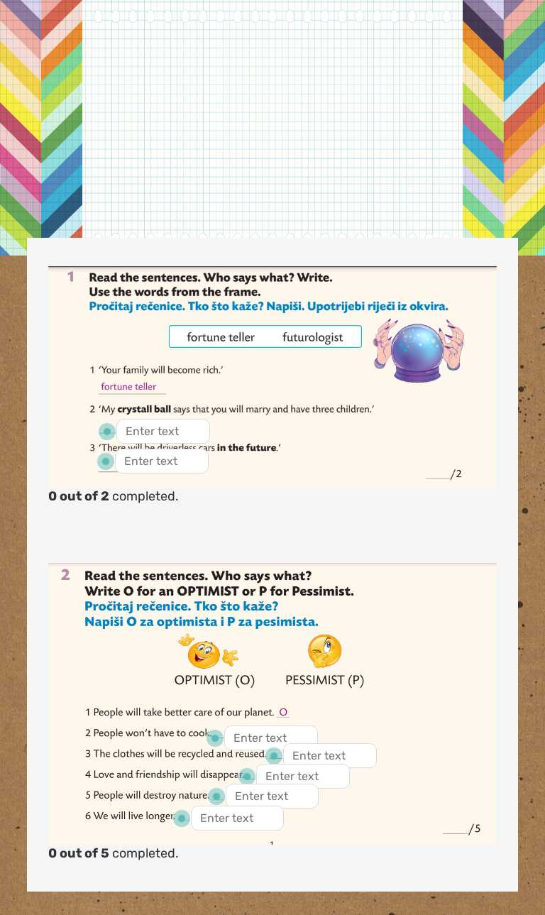Exercise worksheet preview image