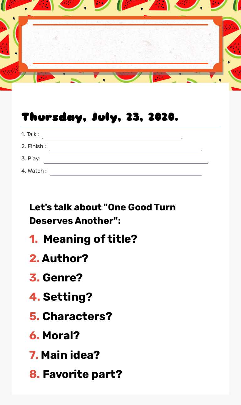 English Class
Thursday July 23rd Grade 2 worksheet preview