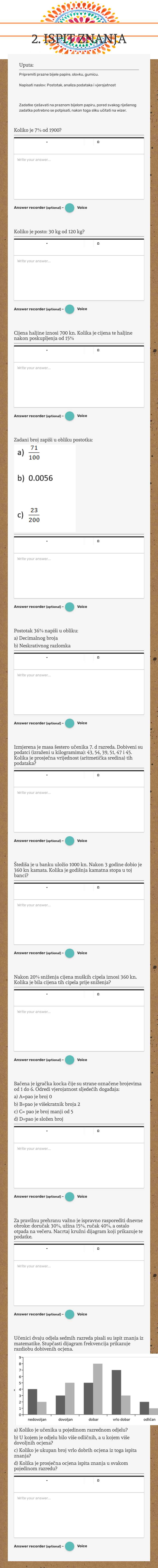 2. ISPIT ZNANJA worksheet preview image